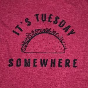 Taco Tuesday Vintage Red Graphic T-Shirt